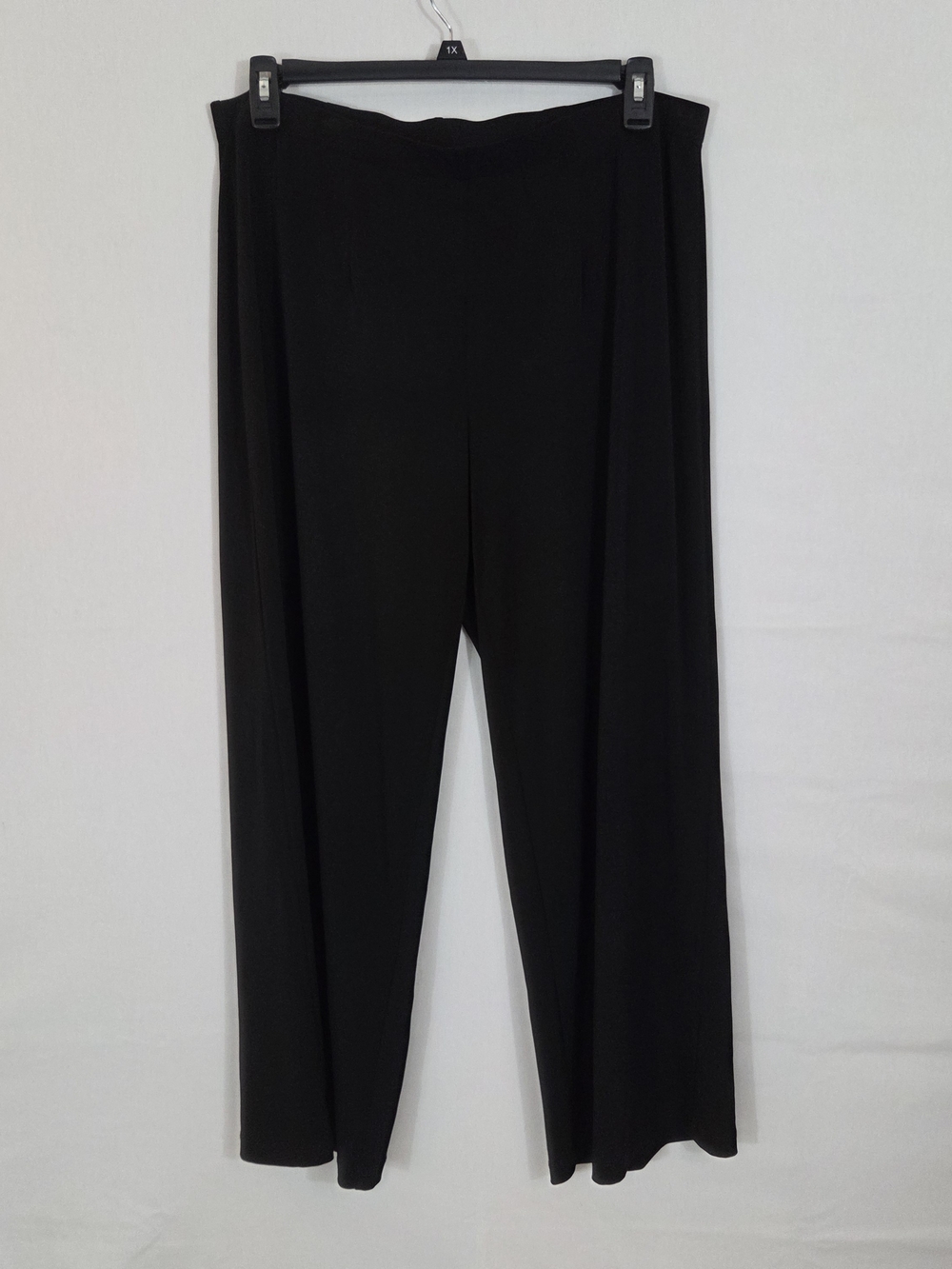 I.N. Studio Black Wide-Leg Pull-On Pants